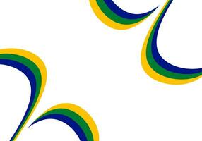 abstract golvend patroon elegant Brazilië achtergrond. vector illustratie