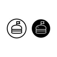 hamburger pictogram vector illustratie logo sjabloon