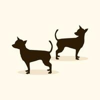 staand hond vector afbeelding. hond afbeelding. hond vector afbeelding. silhouet van een hond vector beeld