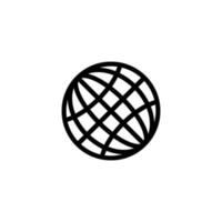 wereldbol teken symbool vector