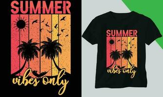 zomer t-shirt ontwerp en vector ontwerp