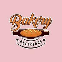 bakkerij ontwerp logo sjabloon kleur vector