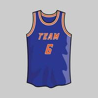 basketbal Jersey de illustratie vector