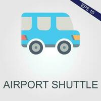 luchthaven shuttle vlak pictogrammen eps het dossier vector