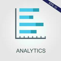 analytics vlak pictogrammen eps het dossier vector