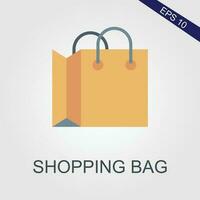 boodschappen doen zak vlak pictogrammen eps het dossier Adobe illustrator artwork vector