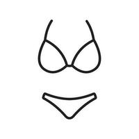 bikini icoon vector