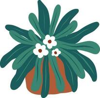 bloem in een pot. vector illustratie geïsoleerd Aan wit achtergrond.