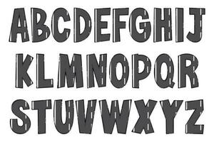 handgemaakt snelweg brieven. kleur creatief kunst typografisch ontwerp vector