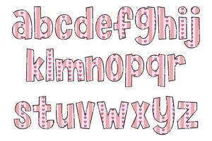handgemaakt gemakkelijk liefde brieven. kleur creatief kunst typografisch ontwerp vector