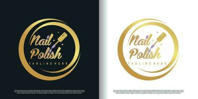 nagel Pools logo met creatief concept premie vector