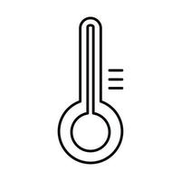 thermometer temperatuur apparatuur medische geïsoleerde icon vector