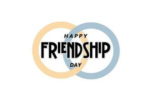 gelukkig vriendschap dag, vakantie concept. sjabloon voor achtergrond, banier, kaart, poster, t-shirt met tekst opschrift vector