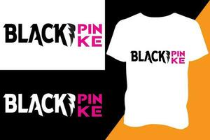 nieuw modieus populair zwart roze t overhemd ontwerp vector