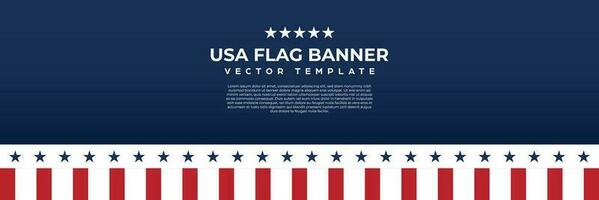 Amerika banier ontwerp vector, Verenigde Staten van Amerika vlag achtergrond sjabloon voor vieren nationaal dag, 4e van juli, gedenkteken dag evenement vector