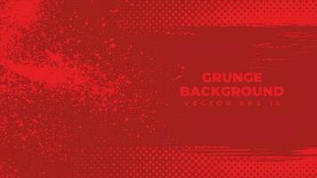 abstract grunge achtergrond vector met verf borstel effect, vuil rood banier met kopiëren ruimte Oppervlakte