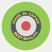 icoon gemaakt in Japan. Japan elementen. pictogrammen in kleur maat stijl. mooi zo voor afdrukken, affiches, logo, advertentie, infografieken, enz. vector