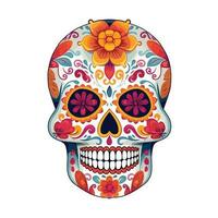 Mexicaans schedel kleuren ornament dia de Muertos illustratie vector