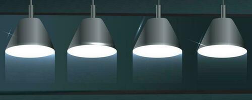 hangende lampen verzameling. kroonluchters, lampen, bollen wijnoogst lampen elementen van modern interieur vector