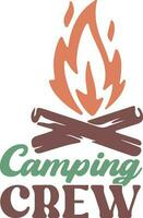 camping t overhemd ontwerp, ontwerp bestanden vector