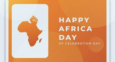 Afrika dag viering vector ontwerp illustratie voor achtergrond, poster, banier, reclame, groet kaart