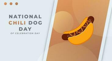 nationaal Chili hond dag viering vector ontwerp illustratie voor achtergrond, poster, banier, reclame, groet kaart