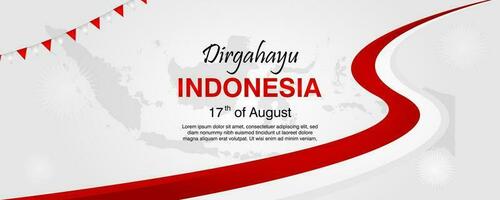 Indonesië onafhankelijkheid dag banier sjabloon vector ontwerp