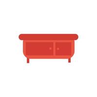 lade houten meubelen geïsoleerde icon vector