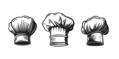 chef hoed hand- getrokken, vector. vector