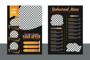 restaurant korting voedsel hamburger folder ontwerp, vandaag menu slang Chinese maaltijd advertentie sjabloon, heerlijk snel voedsel pizza poster vector