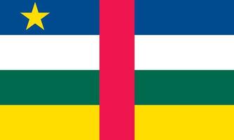 centraal-afrikaanse republiek officieel vlag vector
