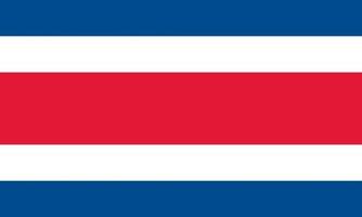 costa rica officieel vlag vector