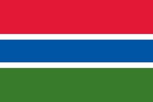 gambia officieel vlag vector