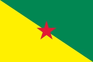 frans-guyana officieel vlag vector