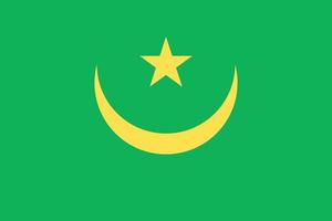 Mauritanië officieel vlag vector