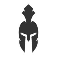 spartaans helm logo icoon ontwerp sjabloon vrij vector