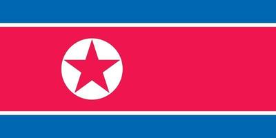 Noord-Korea officieel vlag vector