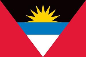 antigua en barbuda officieel vlag vector