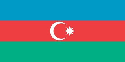 azerbeidzjan officieel vlag vector