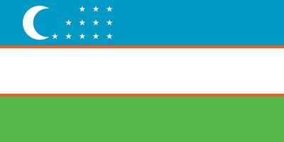 Oezbekistan officieel vlag vector