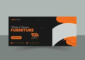 creatief meubilair ontwerp sjabloon vector