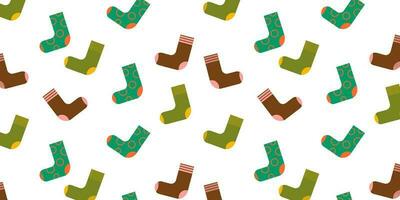 naadloos patroon van sokken. meetkundig gemakkelijk patroon in vlak stijl. minimalisme. vector