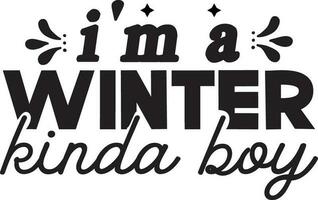 winter t-shirt ontwerp vector