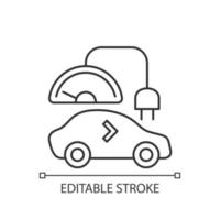 lineair pictogram van niveau 1 oplader vector