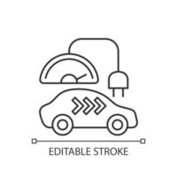 lineair pictogram van niveau 3 oplader vector