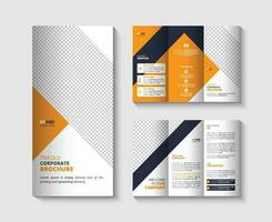 drievoud brochure ontwerp sjabloon vector