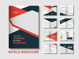 bedrijf profiel tweevoudig brochure ontwerp sjabloon vector