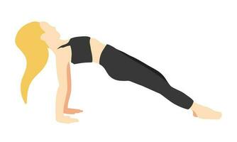 yoga pilates houding vector