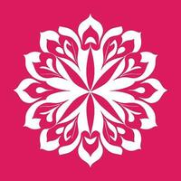 bloem logo vector gemakkelijk abstract vlak mandala tatoeëren fabriek kleur bloesem bloem bloeien stencil