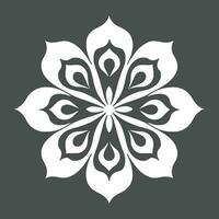 bloem logo vector gemakkelijk abstract vlak mandala tatoeëren fabriek kleur bloesem bloem bloeien stencil